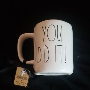 Rae Dunn Peanuts collab 'You Did It!' Mug